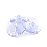 Saimゴムクリア吸盤フック布帽子タオルハンガーWindowsシャワーバスルームキッチン壁ガラスミラーHoldアクセサリー50 mm Dia KS91