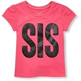 THE CHILDREN'S PLACE(ザ・チルドレンズプレイス) グリッターグラフィックティ トップス半袖Tシャツ 12～18ヶ月【並行輸入】