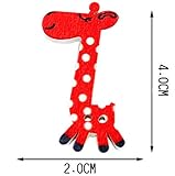 40個の赤ちゃんセーターのボタンの漫画装飾的なボタンのセット、キリン（ランダムカラー）