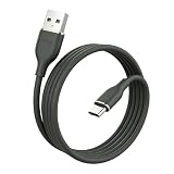 USB Type C ケーブル 2m 1本セット SLEIJAOOE 柔らかいシリコン制 【QC対応 66W急速充電】 絡まない 断線防止 USB タイプC(Type-C)ケーブル スマートフォン・タブレット・ゲーム機等Type-C 機器対応 (ブラック)