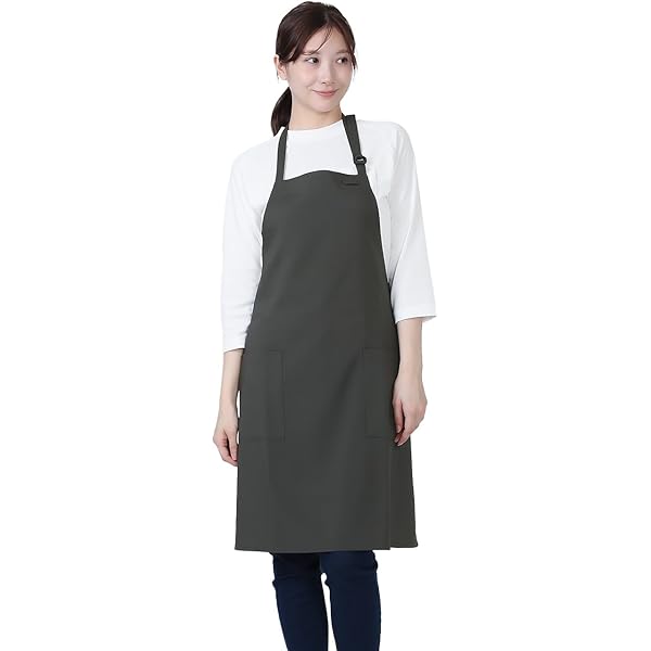 Amazon.co.jp: [セブンユニフォーム] 胸付エプロン ZT9508 黒