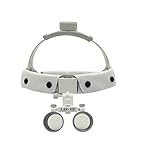 GoDen　3.5倍ヘッド式拡大鏡　3.5X双眼ルーペ　装着簡単 (ホワイト)