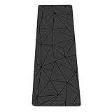 Yoga Design Lab (ヨガデザインラボ) ヨガマット 厚さ 5 mm インフィニティマット ストラップ付 滑り止め グリップ力 エコフレンドリー (Geo Charcoal)