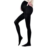 Topwhere妊娠のブラックシームレス/快適マタニティタイツ180d カラー: ブラック