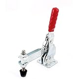 uxcell トグルクランプ プラスチック製シルバートーン ハンドオペレーター 12130 227kg