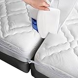 FeelAtHome すきまパッド＋マットレスバンド 幅20cm スペーサー パッド ベッド連結 固定ベルト ズレ防止 ギャップパッド
