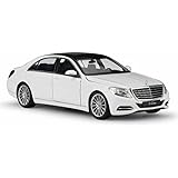 ウィリー 1/24 メルセデス ベンツ Sクラス ホワイト ダイキャストカー 完成品 WL-24051W
