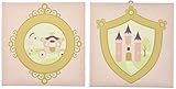 Kids Line Rapunzel Canvas Wall Art, 2 Piece, Pink (Discontinued by Manufacturer) by KidsLine