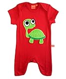リップフィッシュ LipFish動物モチーフの北欧スウェーデンブランド　動物シリーズ半袖ロンパース ベビー 【60cm】【70cm】【80cm】 (68_[70-75cm], カメ[レッド])