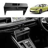 ECOZEN フォルクスワーゲン ゴルフ8 MK8 専用 センターコンソールボックス vw golf8 コンソールトレイ 小物収納ボックス コンソール 車内収納 内蔵型 仕切り ボックス トレイ ABS素材 汚れ防止 滑り止め フォルクスワーゲン8 アクセサリー 内装パーツ