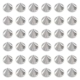 ファイニエ スタッズ パーツ 大きめ シルバー プラ製 100個 貼付タイプ デコ アクセサリー 手芸 ハンドメイド AP2481