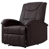 タンスのゲン 低反発 リクライニングソファ トスカーナ アンティークブラウン 15010001 BR