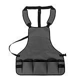 Zyurong　BBQマスターズエプロン　ガーデニングエプロン　タクティカルエプロン　モール対応　バーベキューエプロン　BBQ 料理　絵描き　家事　仕事　業務用　男女共用（グレー）