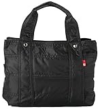 MILA BORSA (ミラボルサ) トートバッグ レディース 2way ナイロン マザーズバッグ (Mサイズ, ブラック)