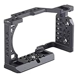 Hrtyvhin ソニーαカメラプロテクター アルミニウムカメラケージ A6400 A6300 A6100専用 1/4インチスクリューマウント