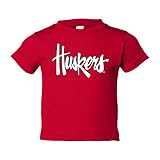 Nebraska Cornhuskers Legacyスクリプト「ハスカーズ」幼児用ティーシャツ 3T レッド