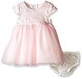 Bonnie Baby 女の子の赤ちゃん 半袖 バレリーナパーティードレス パンティ付き US サイズ: M カラー: ピンク
