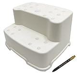 [バードシア] Budsia ノンスリップワイド2段の踏越し段, Made in Korea (Ivory) (海外直送品)