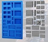 グリーンスタッフワールド コントロールパネルセット シリコン型 ミニチュア用ツール GSWD-2092