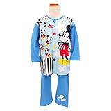 Disney ディズニー ベビー服 長袖 腹巻付きパジャマ 前開き ミッキーマウス 80cm