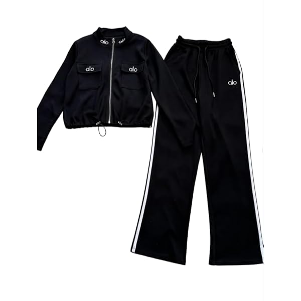 Amazon.co.jp: [CAIPANFA] alo 25年秋 ジップアップ パーカー、フード