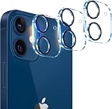 3枚 対応 iPhone 11 / iPhone 12 mini カメラフィルム カメラレンズ 保護 カバー 強化ガラス 全面保護 黒縁取り 露出オーバー防止 アイフォン11 / 12ミニ 対応 【3枚セット】 SXWJTAP113