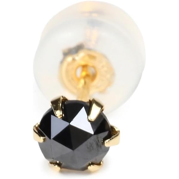 Amazon | 【Feli Premium Jewelry】K18YGブラックダイヤモンドピアス計
