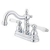 Elements of Design Chicago EB5611PX Centerset Lavatory Faucet with Retail Pop-Up, 4-Inch, Polished C