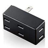 エレコム コンセントフロントタップ 3個口 ブラック T-TR02-2300BK