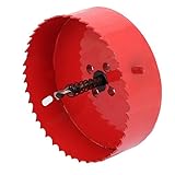 uxcell バイメタルホールソー バネロード ドリルツール 110mmカット直径 M42 HSS