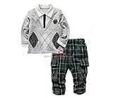 jingle linlin ジングルリンリン カレッジ風チェックズボン 男の子用 長袖 キッズ フォーマル (120)