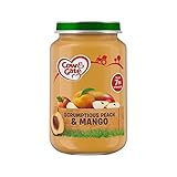 ステージ2のJarピーチ＆マンゴー200グラム (Cow & Gate) (x 4) - Cow & Gate Stage 2 Jar Peach & Mango 200g (Pack of 4) [