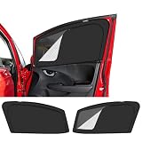 新型 フィット GK3 GK4 GK5 GK6型 GP5 GP6 専用 サンシェード マグネット式 サイド用 車種専用 2in1一体式 カーシェード fit GK系 メッシュカーテン 換気 断熱 日除け メッシュサンシェード 日焼け防止 UVカット 遮光カーテン 日差し 紫外線カット 虫よけ 通気 運転席 助手席 アクセサリー カスタム パーツ 2枚