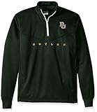 NCAA Baylor BearsメンズOVB Quarter Zip Poly Fleece、森、Xラージ