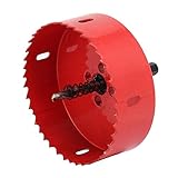 uxcell　ホールソー　高速度鋼　バイメタル カッターツール　レッド　100mm切削直径　M42 HSS