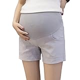 BOZEVON 女性 ウエスト調節可能 な妊娠中の マタニティパンツ ズボンパンツ