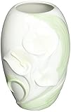 CG 10353 Small White Vase Etched with Calla Lily Design【クリスマス】【ツリー】 [並行輸入品]