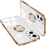 OPPO Reno9 A ケース OPPO Reno7 A ケース リング付き OPPO Reno 7A OPG04 スマホケース カバー 軽量 薄い TPU 耐衝撃 スタンド機能 擦り傷防止 落下防止 車載ホルダー対応 ストラップホール付き（ ホワイト）