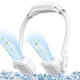 首掛け扇風機 羽根なし 携帯扇風機 ネックファン ポータブル扇風機 180度回転 2000mAh超大容量 USB充電式 3段階風量 軽量 静