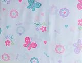 Cynthia Rowley Pink and Aqua Butterfly and Flowers Twin Sheet Set [並行輸入品]