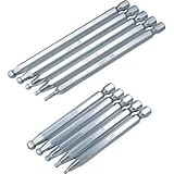 エイト:エイト 六角棒ビット テーパーヘッド 対辺6.35mm 溝9mm 単品 EA-64 6MMX100 型式:EA-64 6MMX100