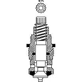 ProPlus 163565 12ポイント蛇口ステムCold For Crane