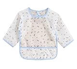 幼児 赤ちゃん ベビー 子供服 お食事用 スモック 幼稚園キッズ 絵画用エプロン うわっぱり 防水 防汚 洗いやすい 快適 柔らかい 0－2歳（80cmサイズ）