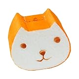 猫のパン　スクイーズ おもちゃ ストレス解消　集中力を高め　減圧　知育おもちゃ 子供/大人用 　おもちゃ　 プレゼント (猫のパン, 白色)