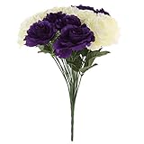 Hillrong 造花 バラ ローズブーケ 薔薇 花束 インテリア造花 アートフラワー 造花 プレゼント 枯れない 母の日ンプレゼント ギフト ローマンチック 結婚式 ホーム （24本セット）