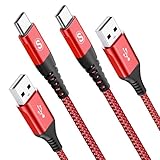 たいぷしー充電器 急速 ケーブル 2M 2本セット,AviBrex 充電器 Type-C to USB-A 3.2A USB C ケーブルiPhone 17 充電 iPhone16/iPhone 15 17/アイフォン/いphone16 15 Pro MAX, iPad Pro,Samsung Galaxy S26/S25/S24/S23/S22/S21,Sony,タイプc機種対応(赤)