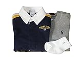 ラルフローレンの子供服　POLO　RALPHLAUREN　ベビー　出産お祝いセット（長袖）　男の子　８０ｃｍ　９ヶ月～１２ヶ月用 [並行輸入品]