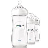 Avent 11 oz. BPA Free Natural Polypropylene Bottle Set (Colors May Vary) 3-Count by Philips AVENT