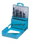 まとめ買い 2個セット「Blue Greenline Metal Case HSS鉄工用ドリルセット Φ1.0～10.0mm　19本組 x2セット[26262]」
