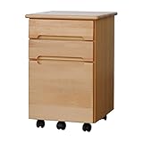 ワゴン サイド チェスト デスク カラー：ナチュラル